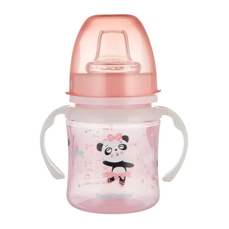 CANPOL CUP WITH HAND 120ML PINK
