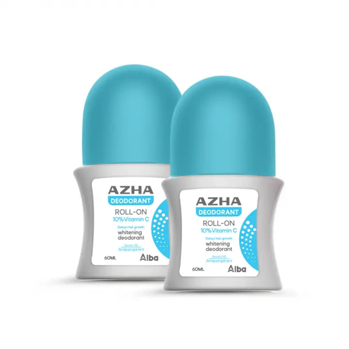 Azha Deodrant Roll On Blue 60ml 1+1 Off