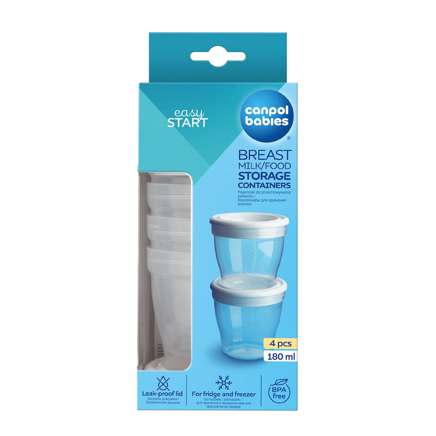 CANPOL BREAST MILK STORAGE SET 4PCS