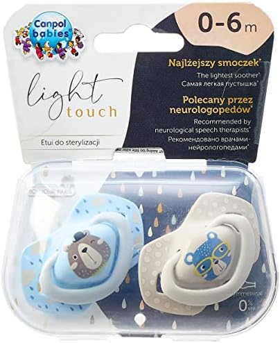 CANPOL SILICONE SOOTHER (0-6M) BLUE