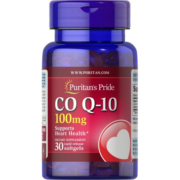 Co – Q 10 100 mg 30 Softgels Puritans Pride