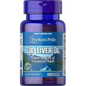 Cod Liver OIL415MG100CAP Puritans Pride
