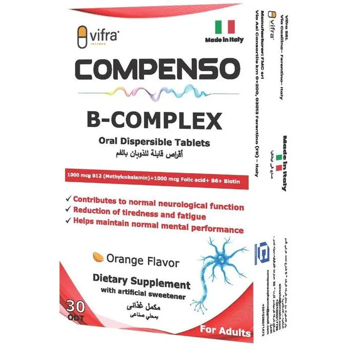 Compenso B-Complex 30 Oral Dis Tablets