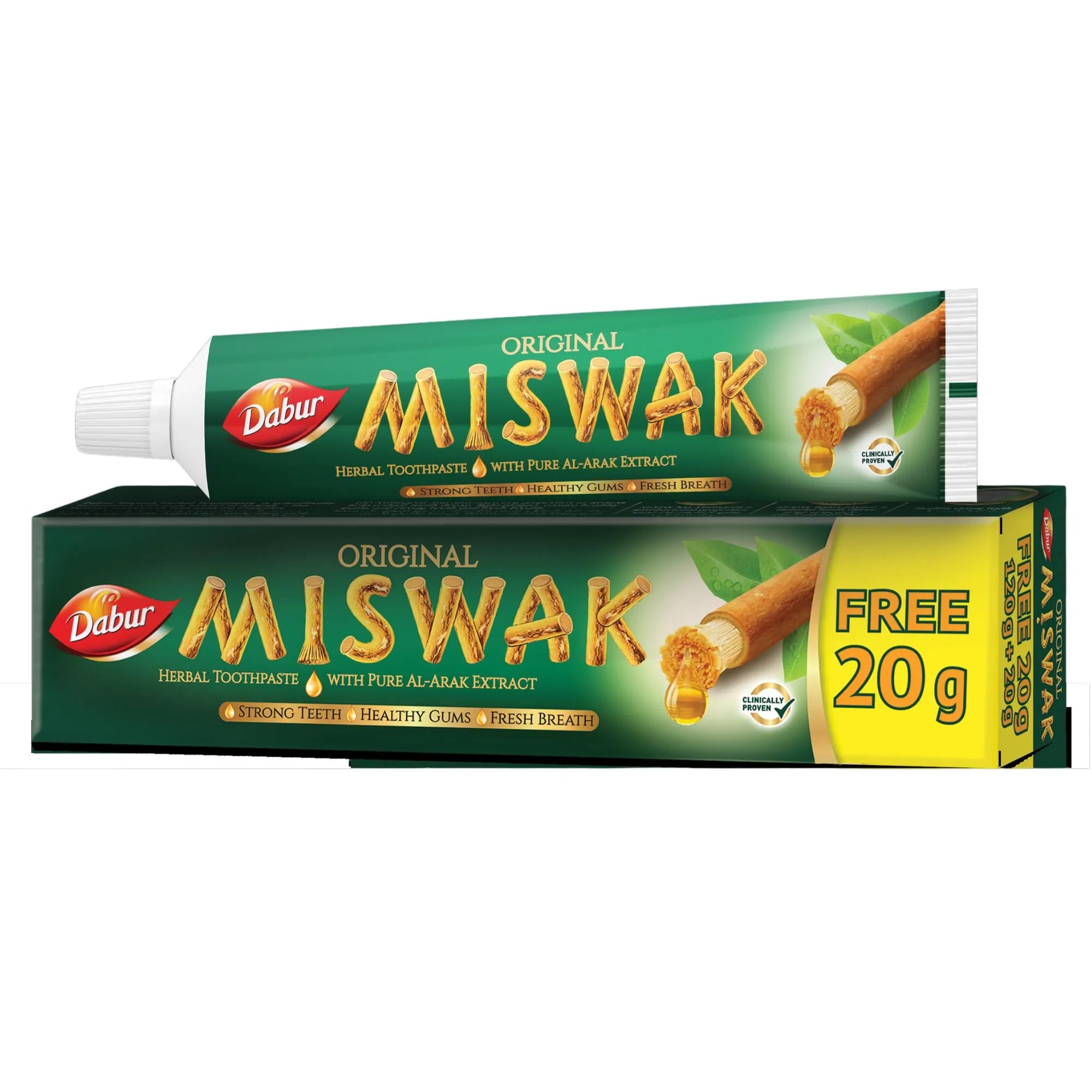 Dabur Miswak. Tooth Past 120gm+20gm Free