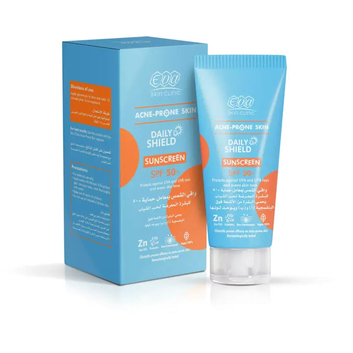 واقي شمس إيفا للبشرة المعرضة لحب الشباب SPF50+ 40 مل