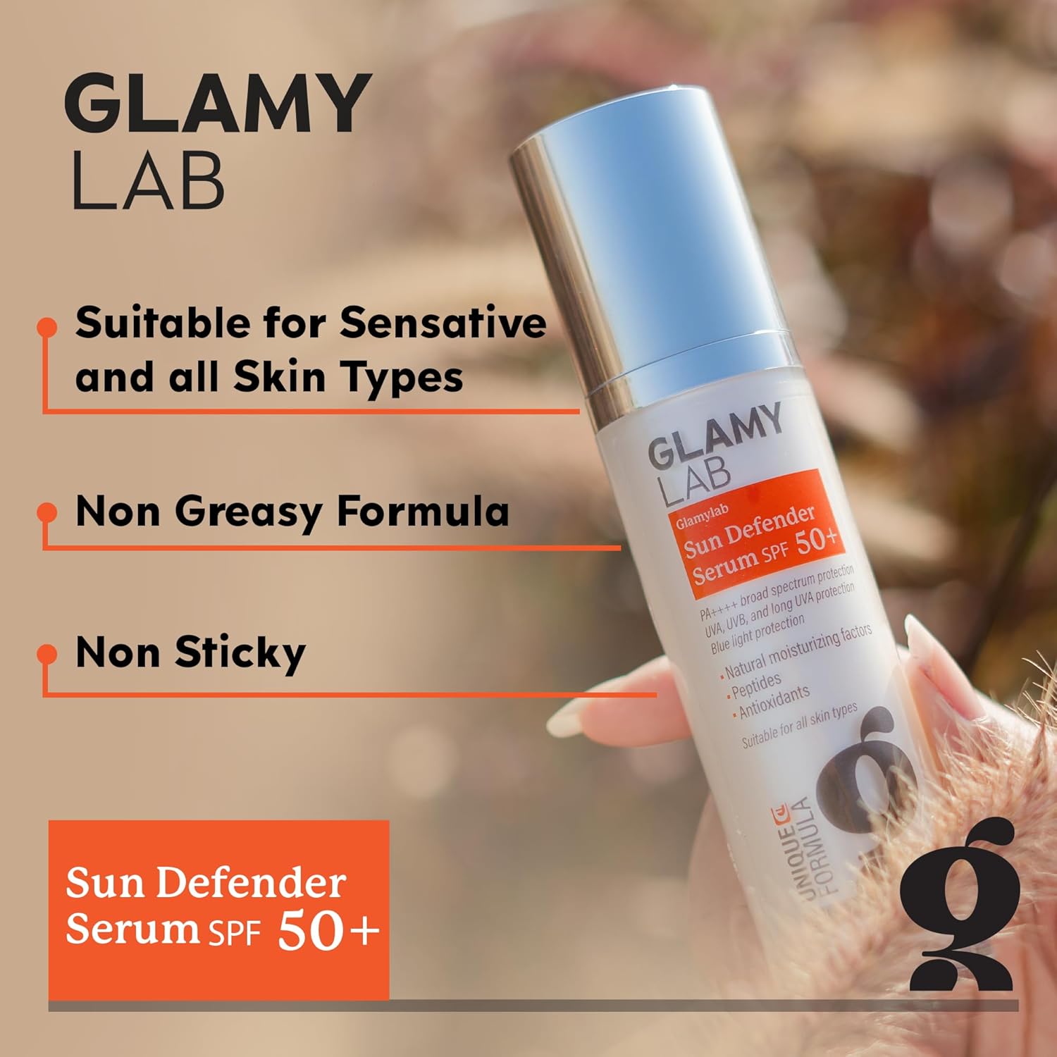 GLAMYLAB SUN DEFENDER SPF50+ 50GM