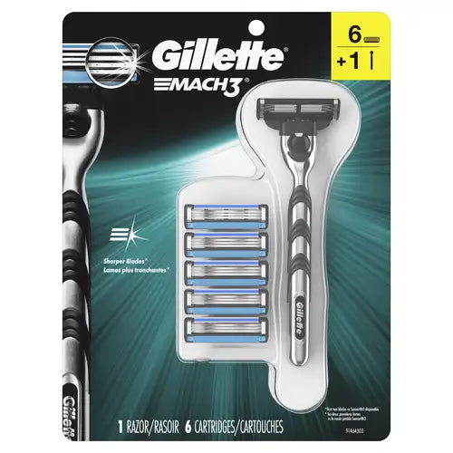Gillete MACH.3 6موس +يد