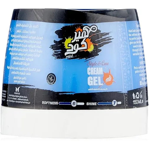 Hair Code Cream Gel Style&Care 80ml Jar Blue