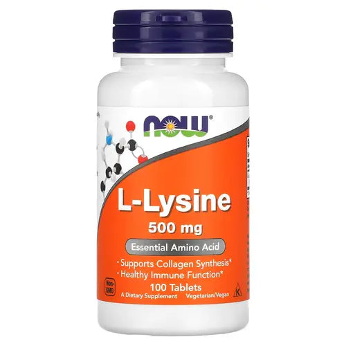 L – Lysine 500 mg 100 Cap (Now)