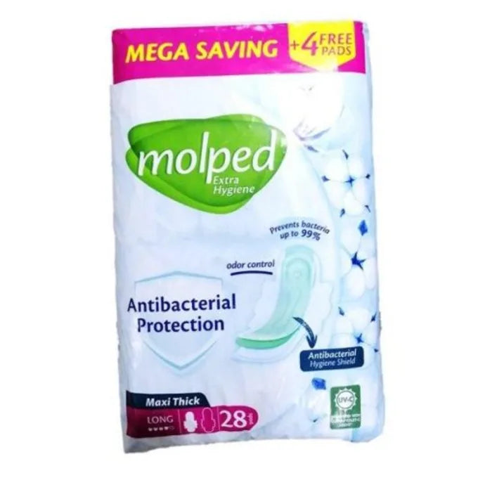 Molped Antibacterial Maxithick Long 28Pad