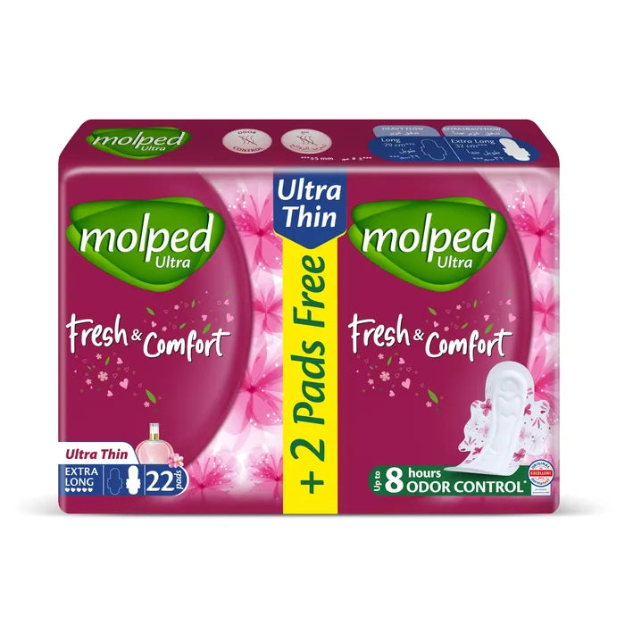 Molped Fresh&Comfort Ultra Thin EX.LONG 22Pads