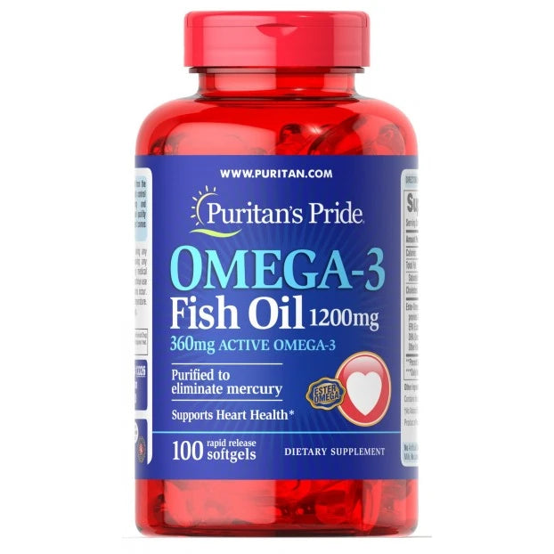 Omega 3 Fish OIL1200 MG100 Sofpuritans Pride