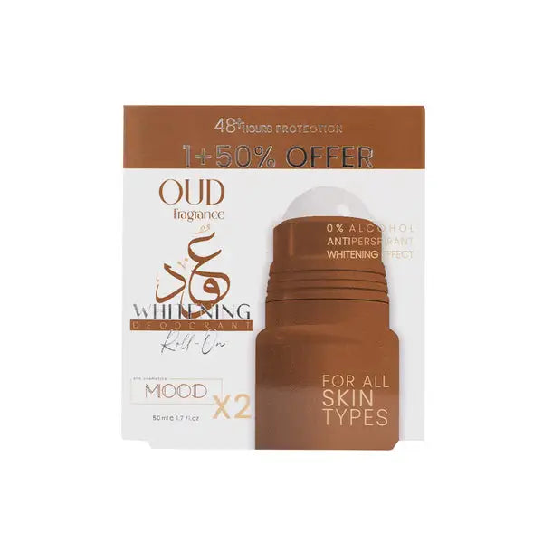Mood Whitening Deodorant Roll On 50ML Oud PROMOBACK