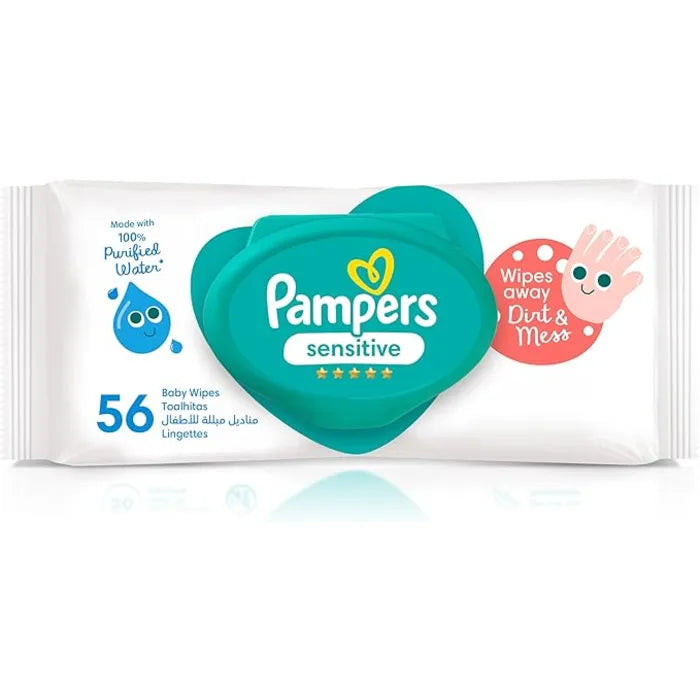 Pampers Baby Wipes Sensitive 56 Pcs
