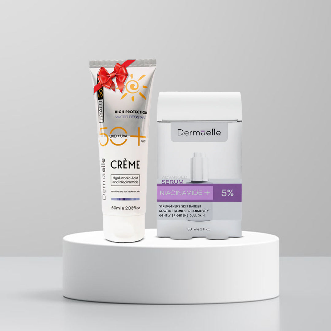Dermaelle NIACINAMIDE 5% Duo (Serum + Free Sunscreen)