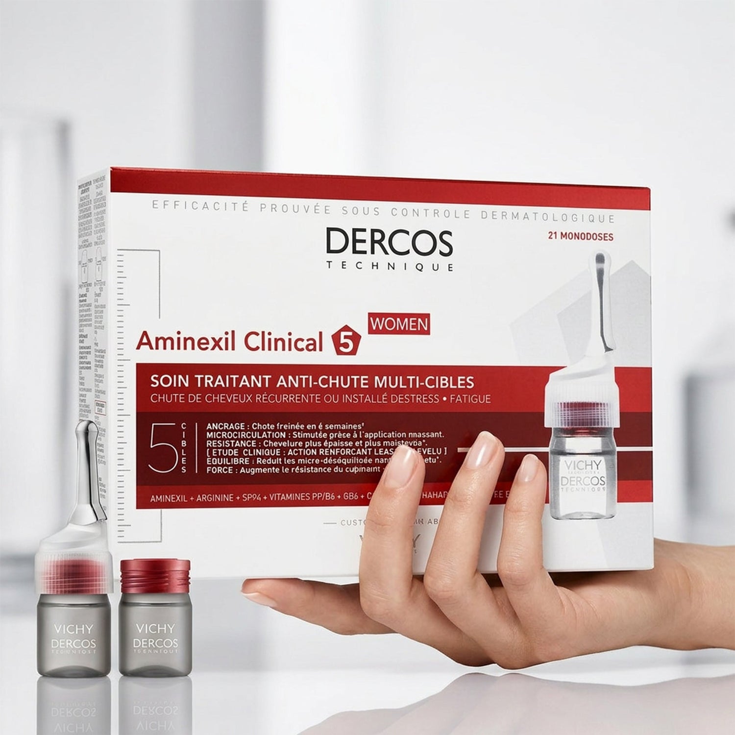 A Full Review: Using Vichy Aminexil Clinical 5 Ampoules for Women's Hair Loss