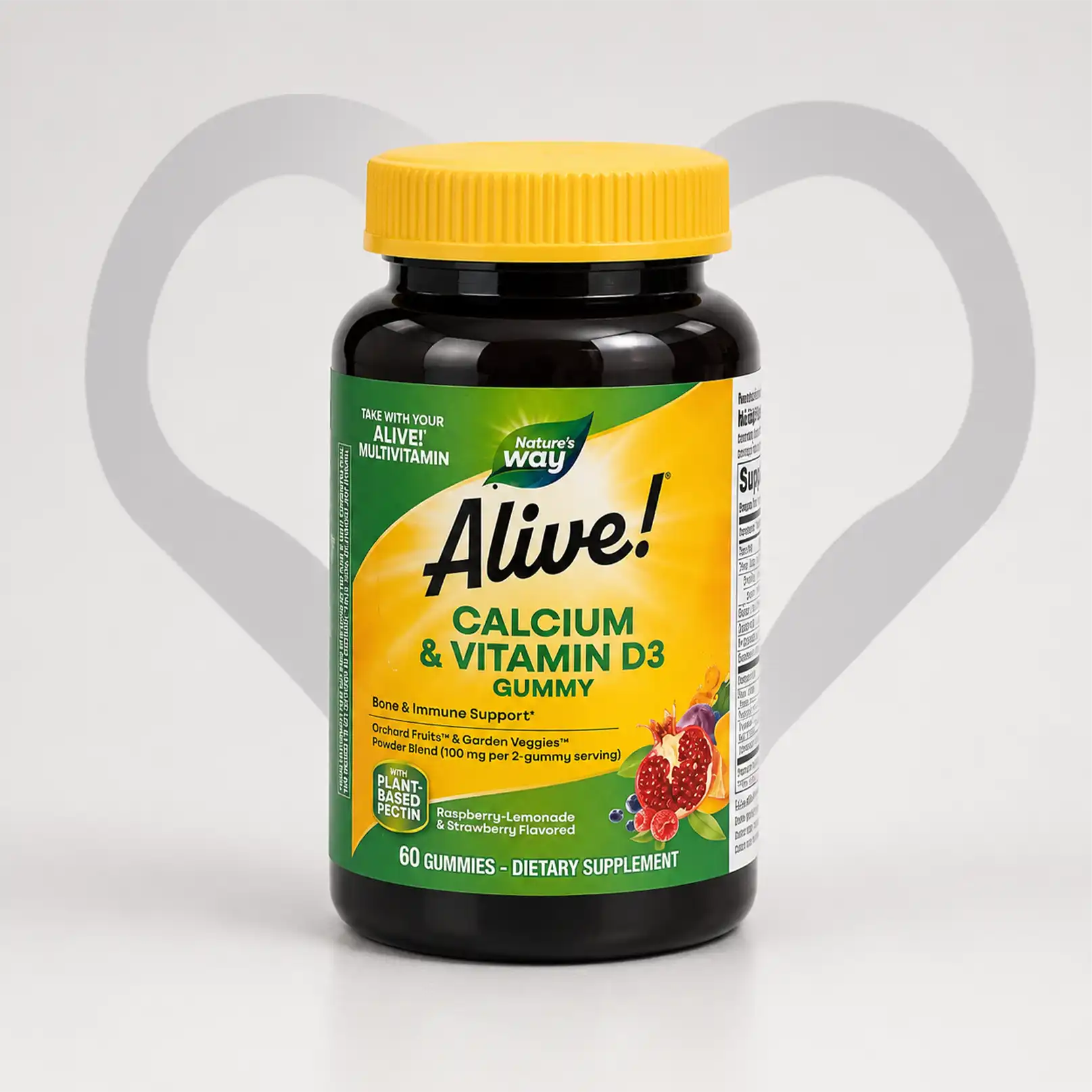 Nature's Way Alive Calcium & Vitamin D3 Gummy 60 Gummies