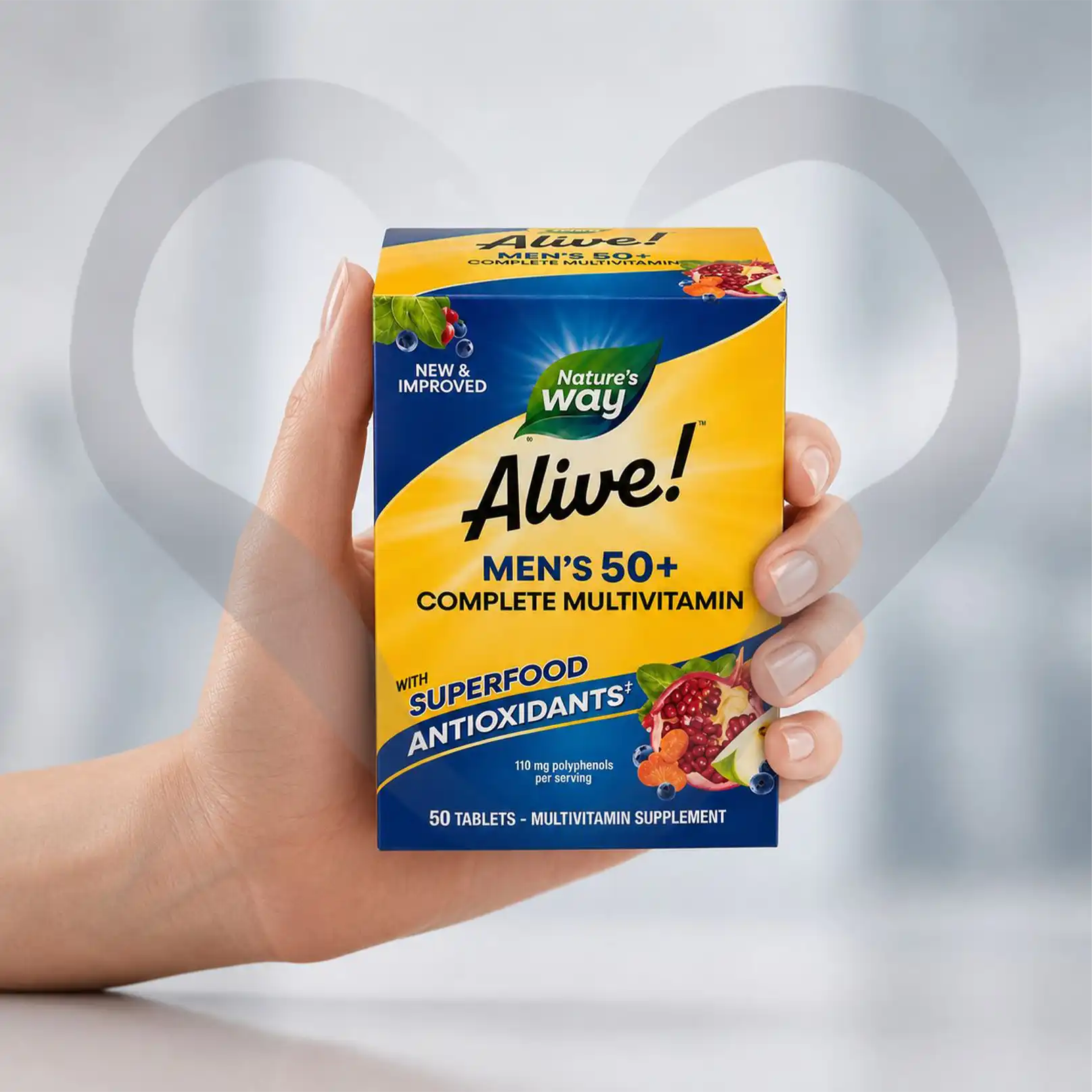 Nature's Way Alive Men's 50+ Complete Multivitamin 50 Tablet