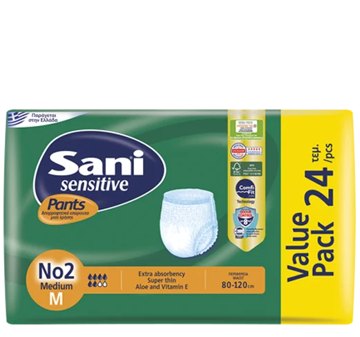 Sani Sensitive Pant Size Medium (value pack 24 pcs)