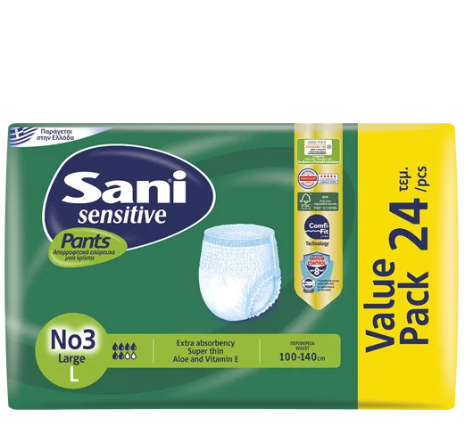 Sani Sensitive Pant Size Large (value pack 24 pcs )
