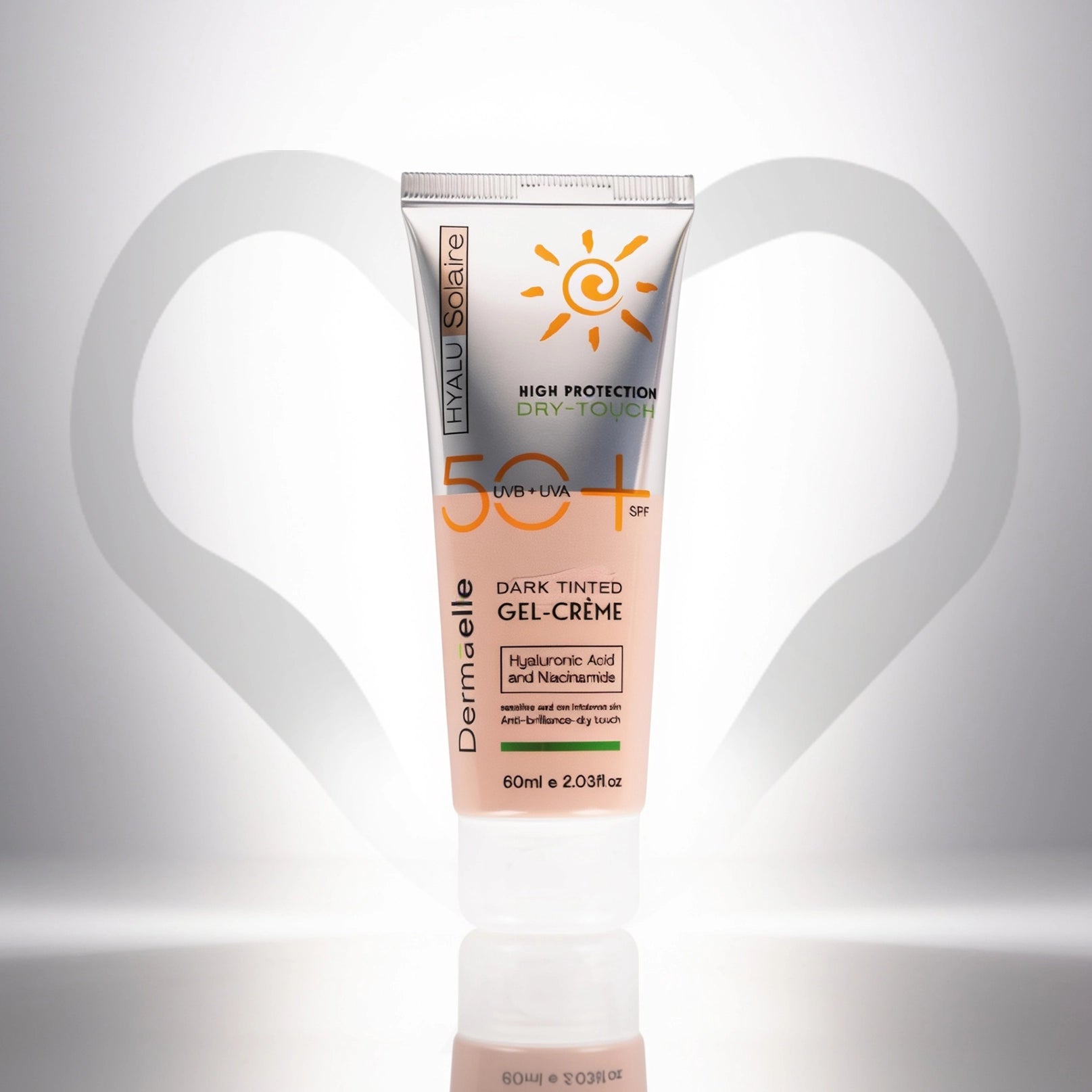 Dermaelle Solaire SPF50 Dark Tint Gel Cream 60ml