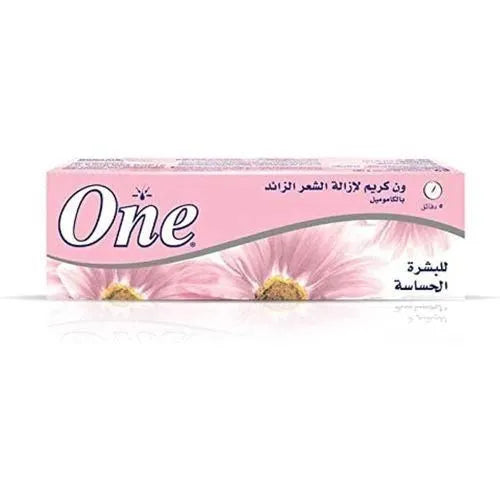 Pink packaging with floral design and One branding on a white background