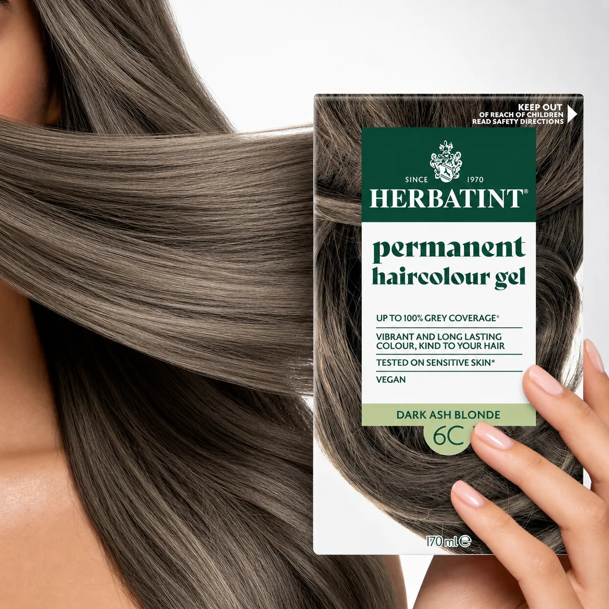 HERBATINT HAIR COLOR GEL 6C-DARK ASH BLONDE