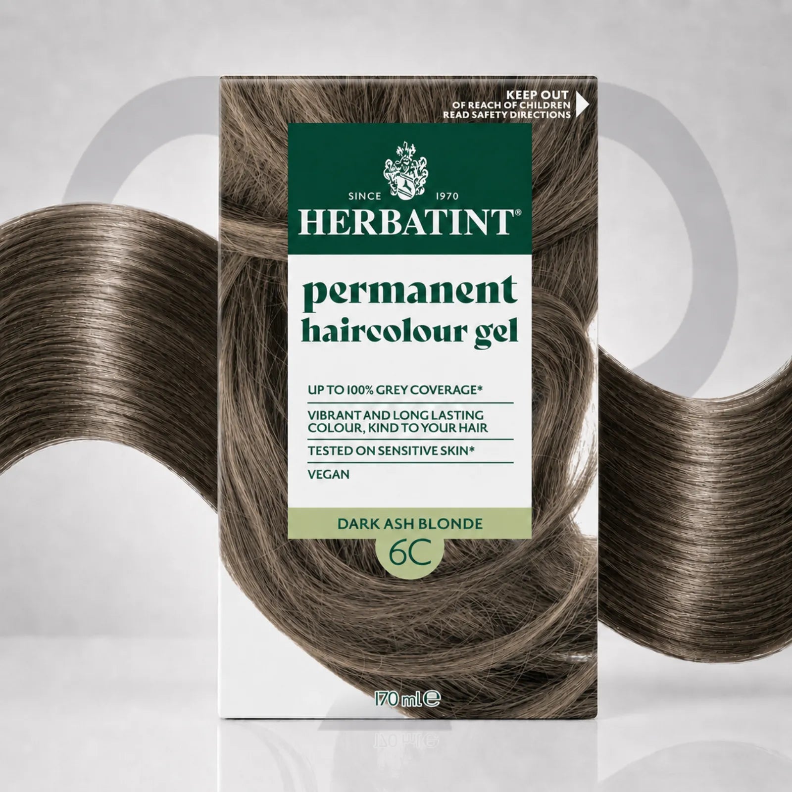 HERBATINT HAIR COLOR GEL 6C-DARK ASH BLONDE