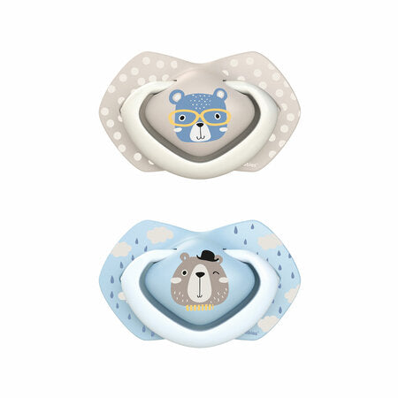 CANPOL SILICONE SOOTHER (6-18M)  BLUE