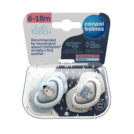 CANPOL SILICONE SOOTHER (6-18M)  BLUE