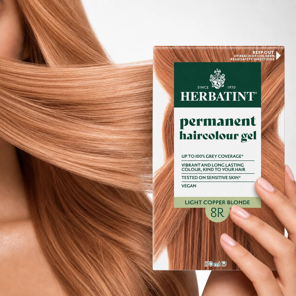 HERBATINT HAIR COLOR GEL 8R-LIGHT COPPER BLONDE