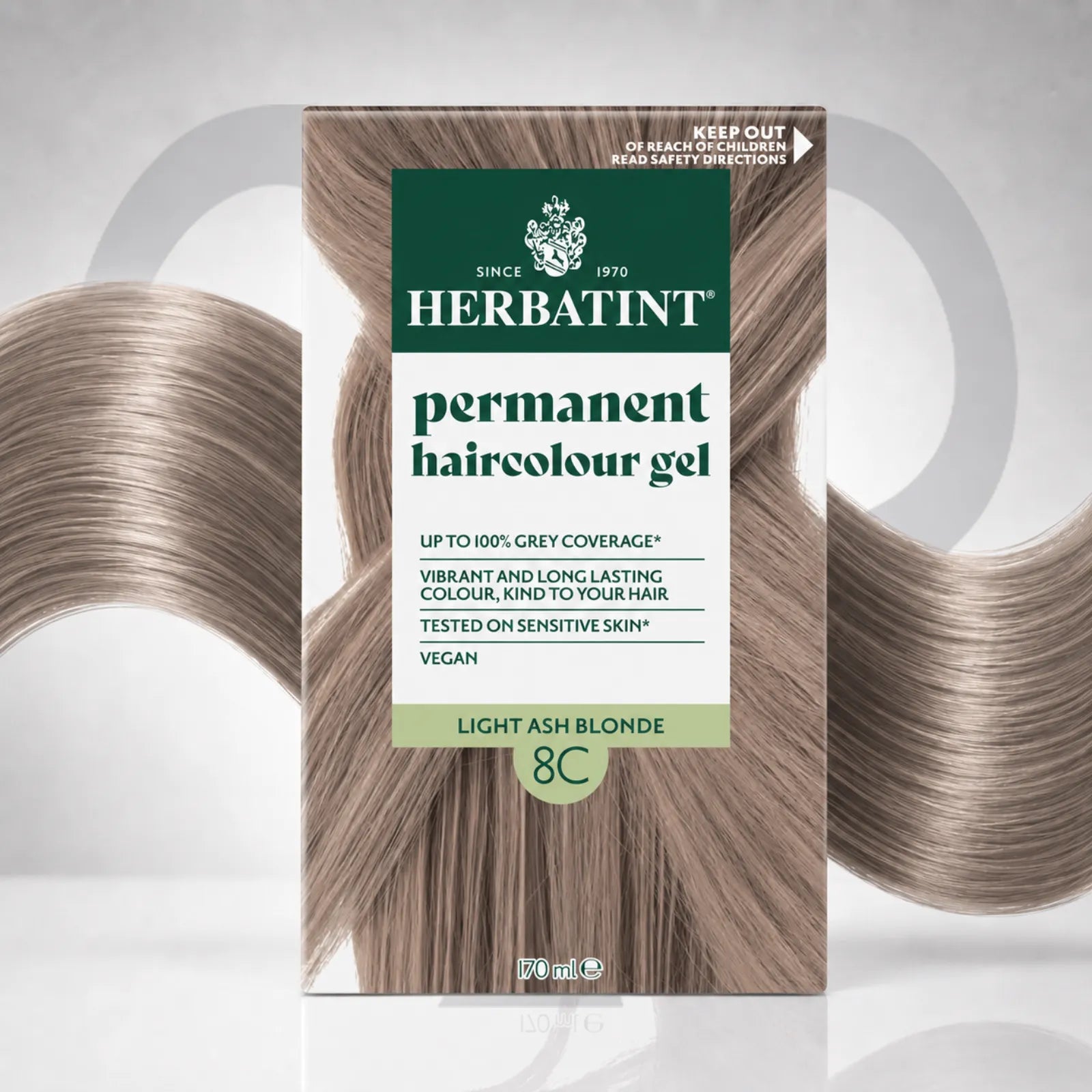 HERBATINT HAIR COLOR GEL 8C-LIGHT ASH BLONDE