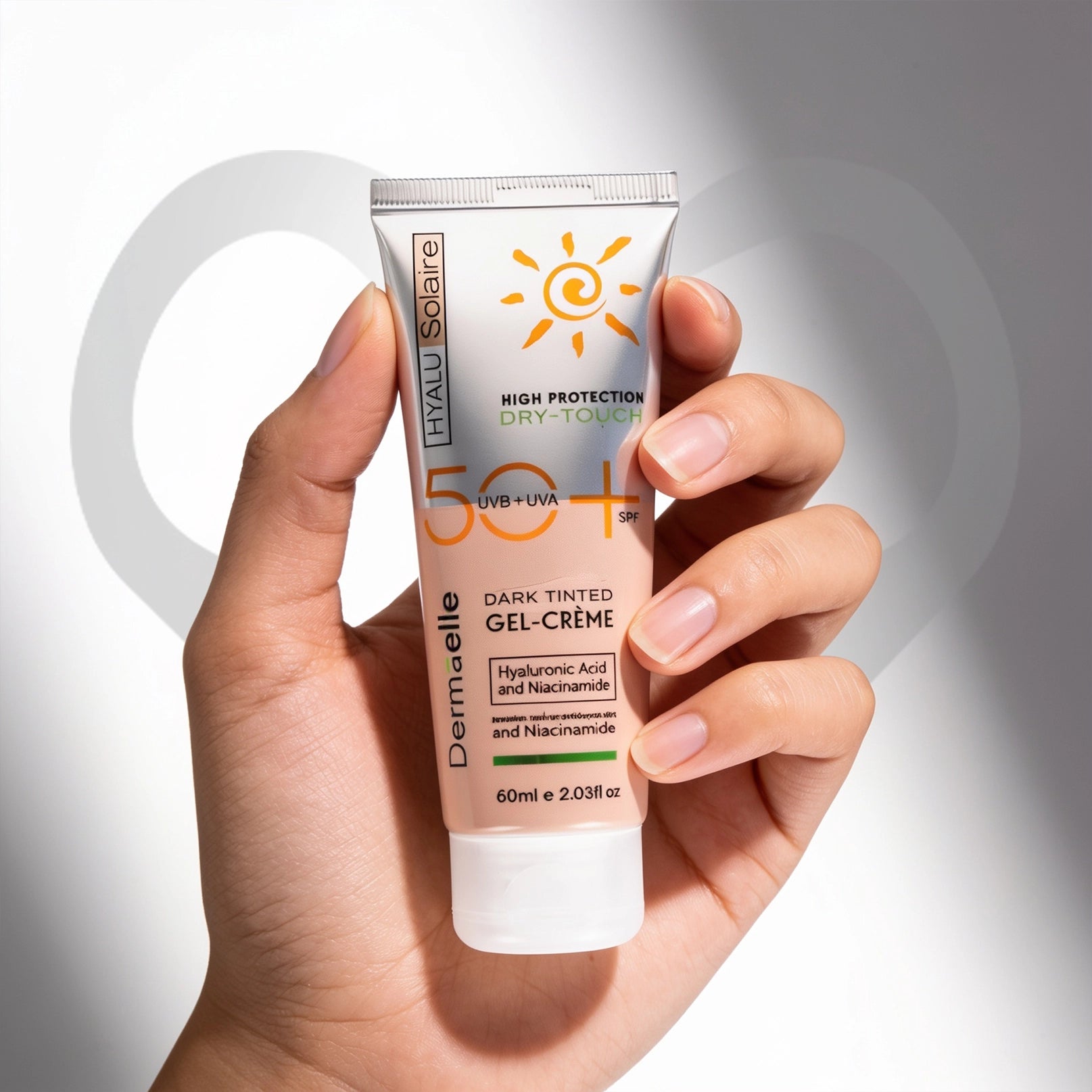 Dermaelle Solaire SPF50 Dark Tint Gel Cream 60ml