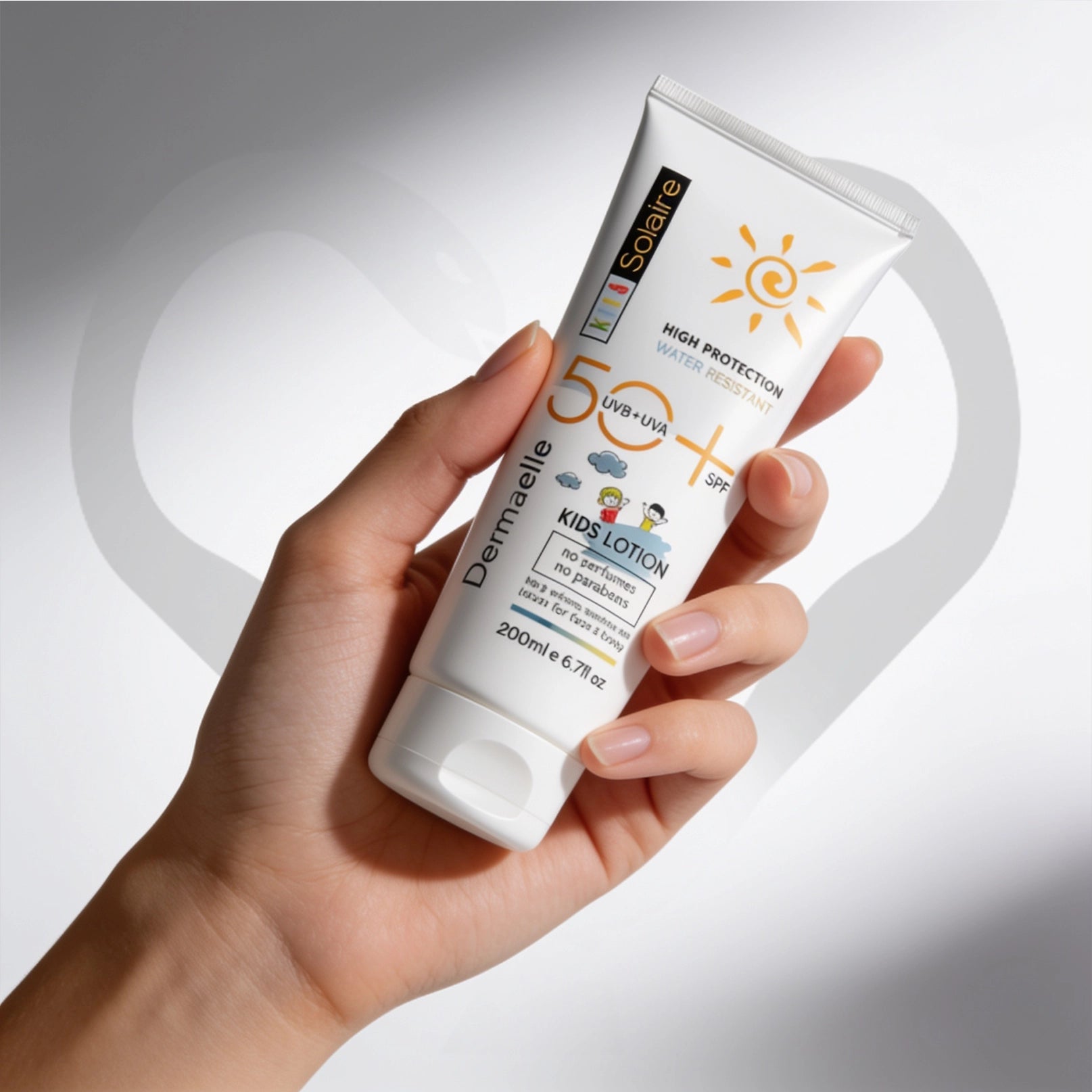 Dermaelle Solaire SPF50 Kids Face & Body Lotion 200ml
