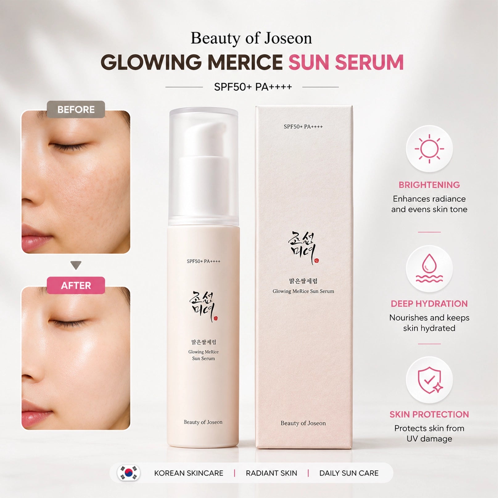 BEAUTY OF JOSEON GINSENG MOIST SUN SERUM SPF50+ 50