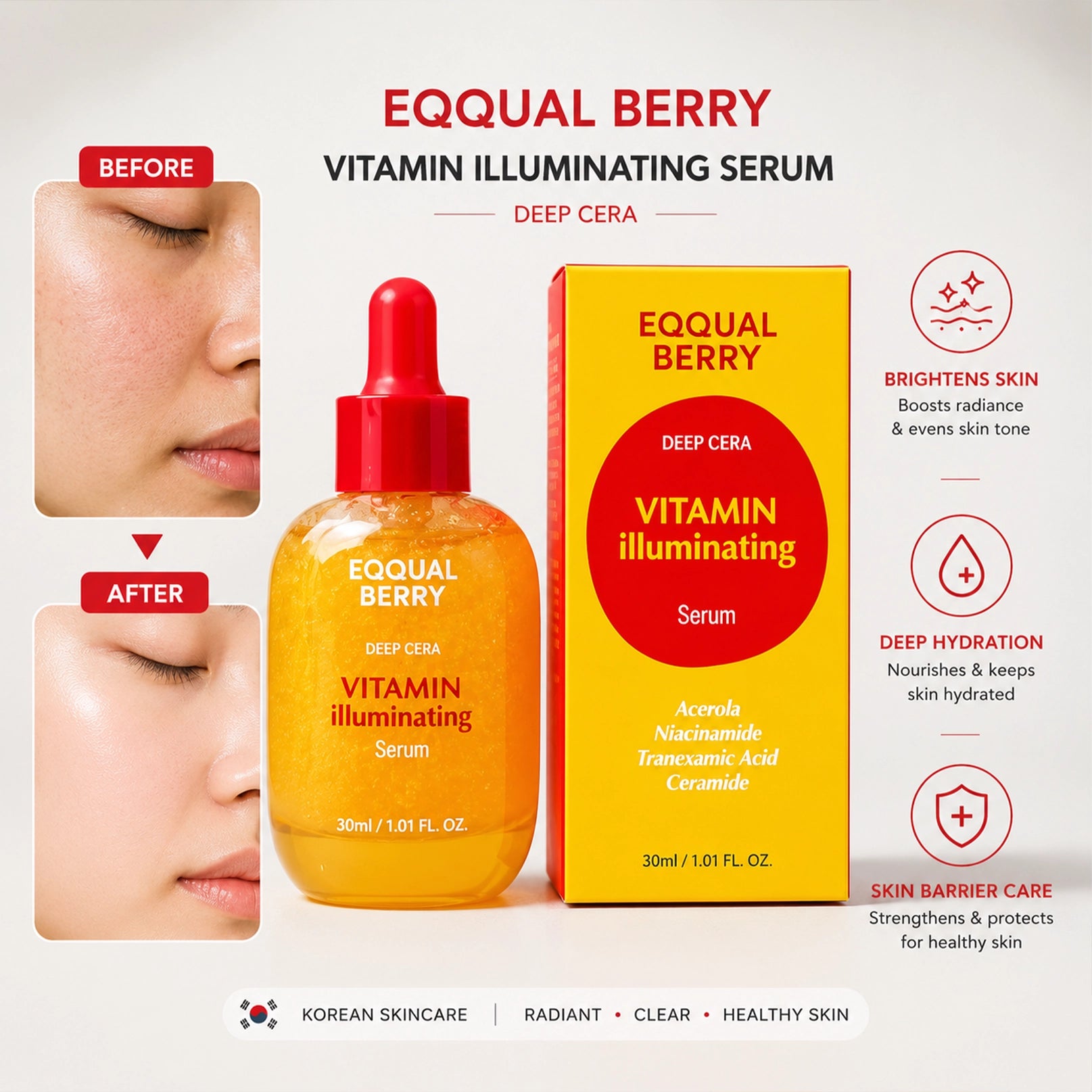 EQQUALBERRY Vitamin Illuminating Serum 30 ML