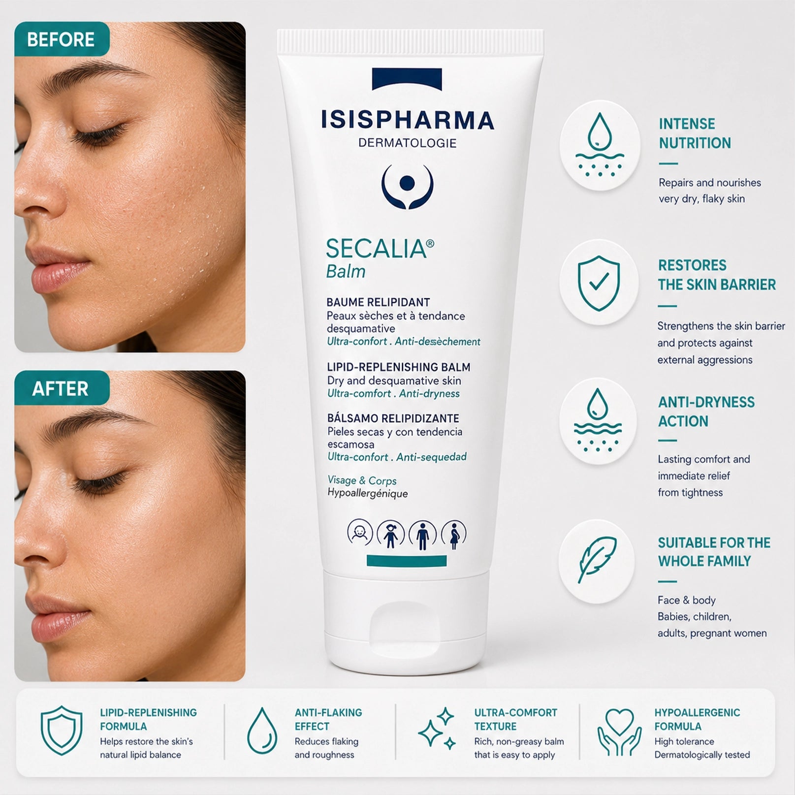 ISISPHARMA Secalia Balm Lipid-Replenishing Balm 200ml