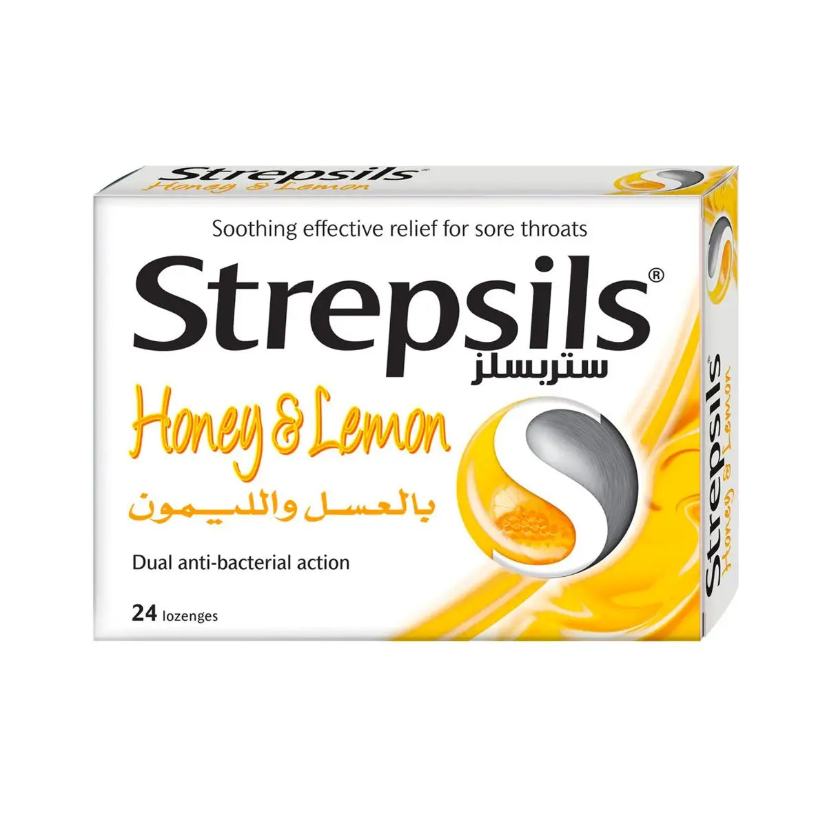 Strepsils Honey & Lemon Lozenges – 24 Tablets