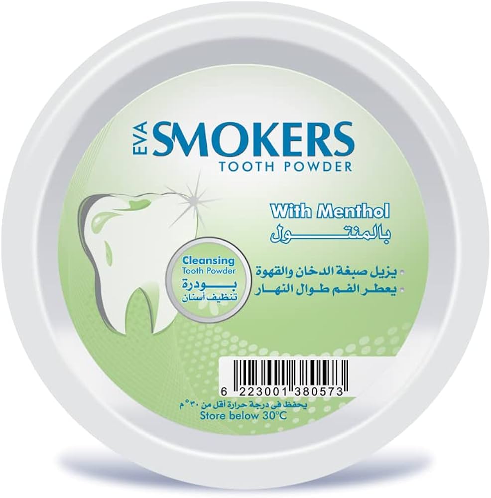 Eva Smokers Toothpowder 45GMمنتول