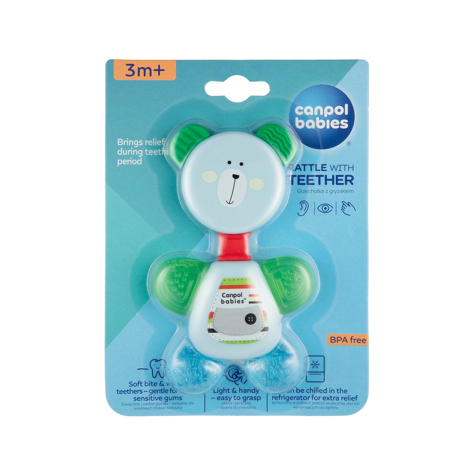 Canpol Rattle with Soft Bite Teether