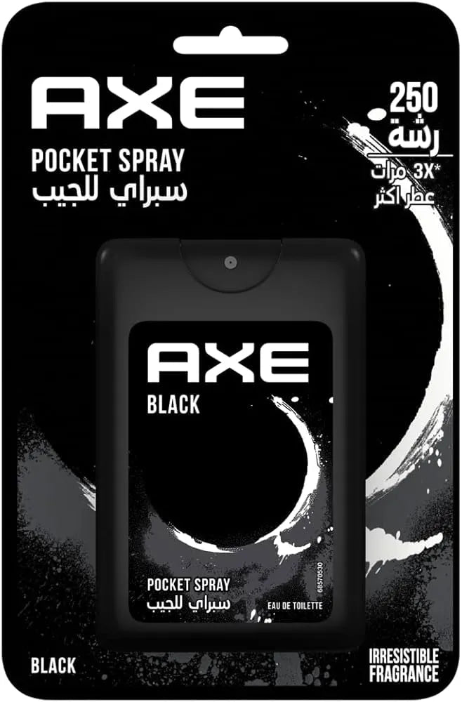 AXE Black Body Spray Deodorant for Men Travel Size 17ml