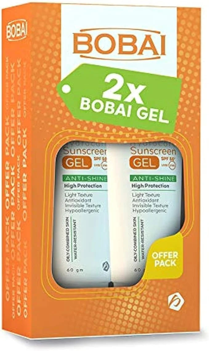 Bobai Sunscreen Gel SPF50+ 60ml — Lightweight UV Protection