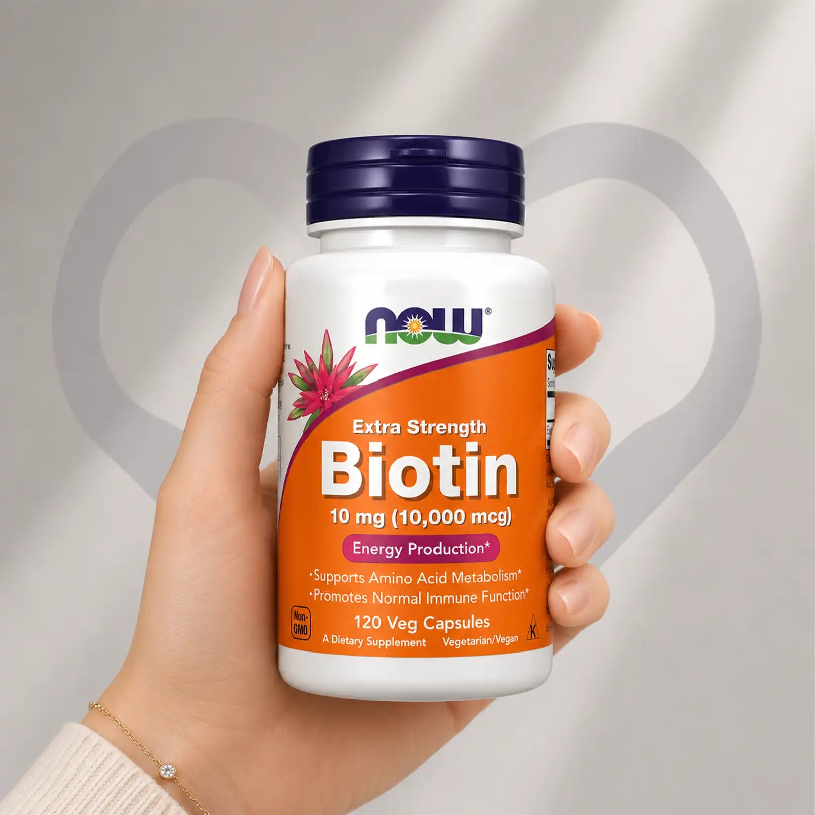 NOW Biotin 10,000 mcg – 120 Tablets