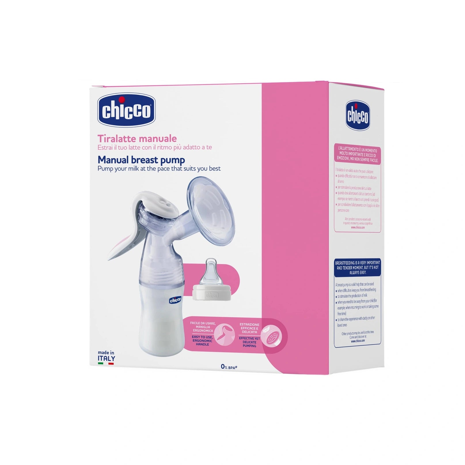CHICCO BREAST PUMP manual