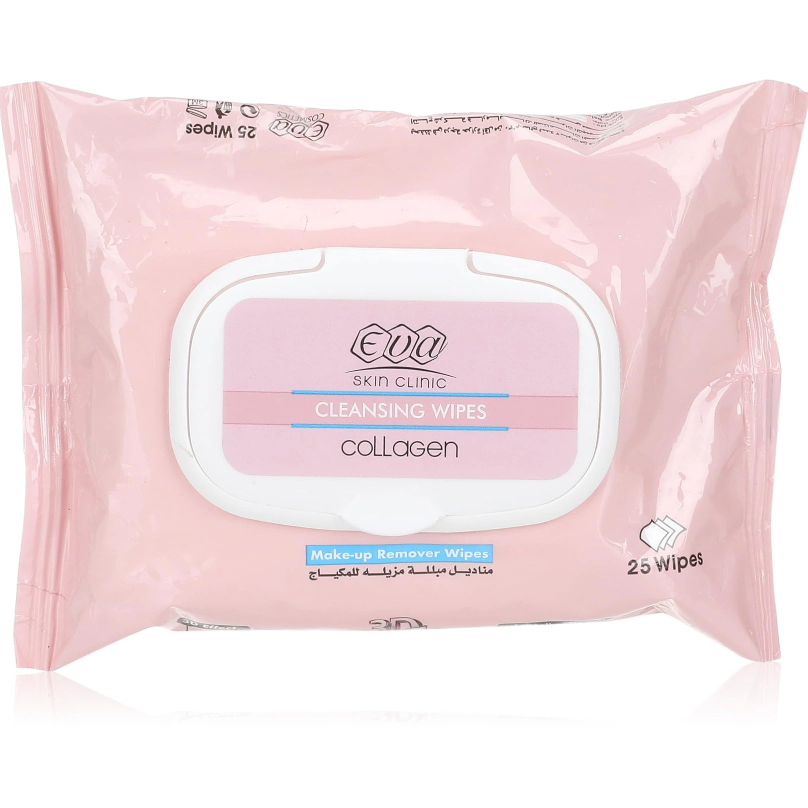 Eva Collagene Make Up Remover Wipes 25 Pcs