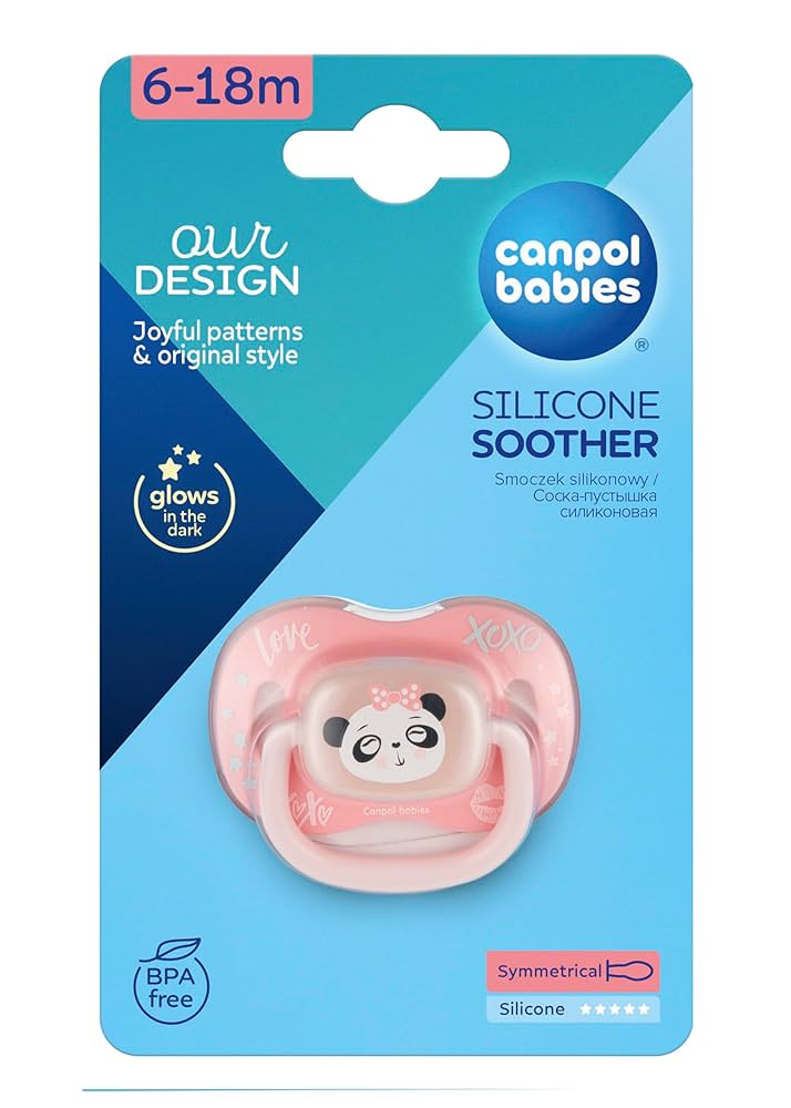 CANPOL SILICONE SOOTHER (6-18M)  PANDA