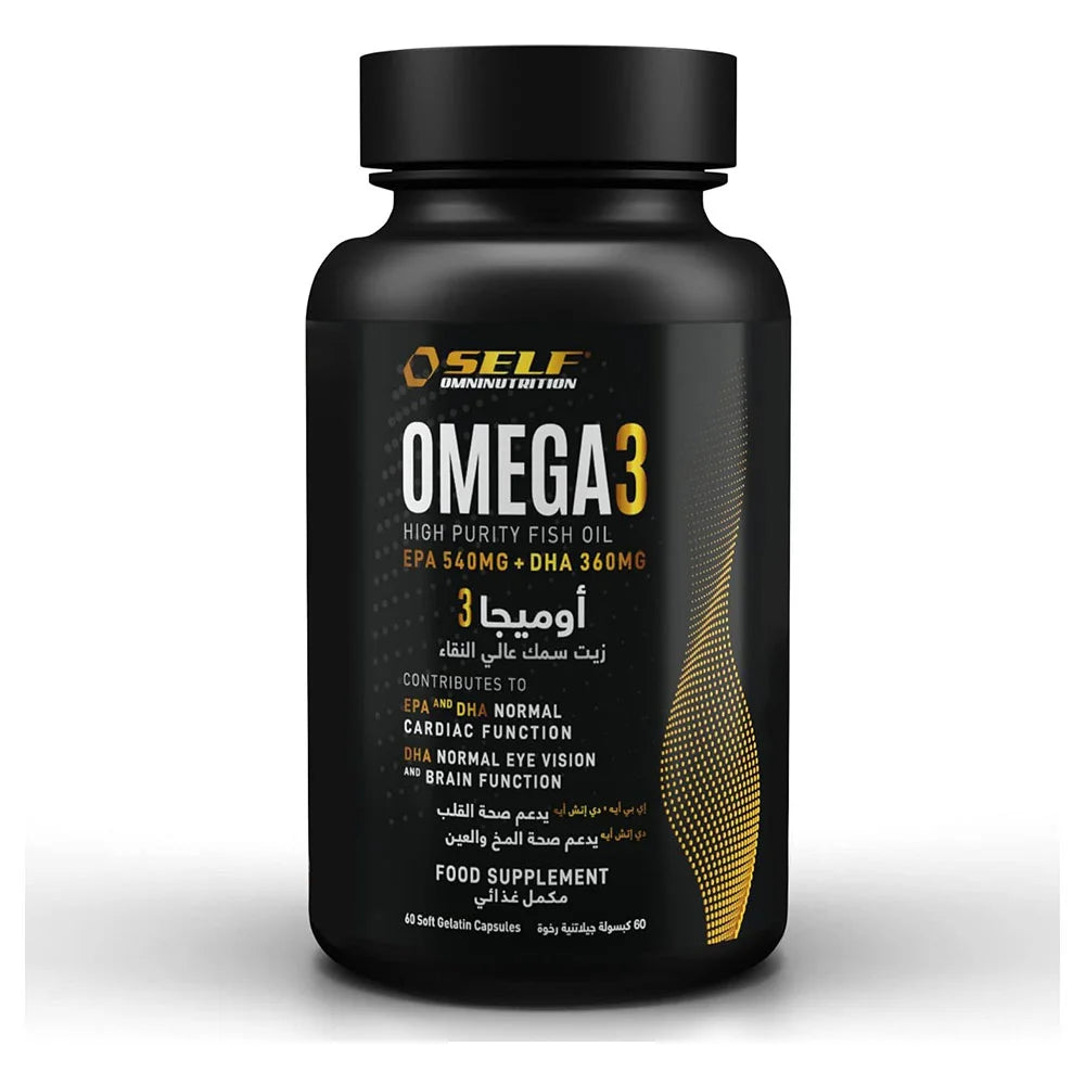 Self Omninutrition Omega 3 High Purity Fish Oil 60 Softgels