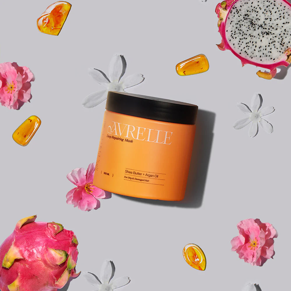 AVRELLE SHEABUTTER & ARGAN HAIR MASK 500ML