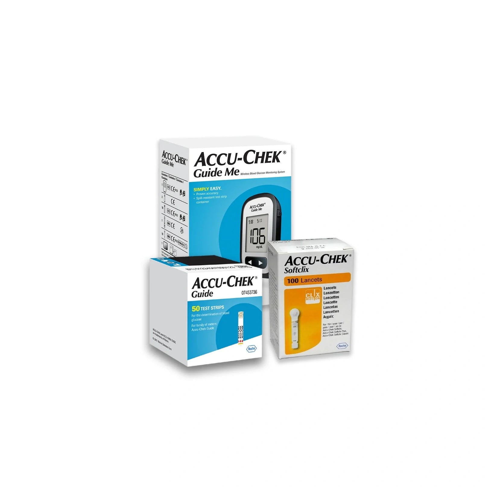 Accu-Chek Guide Moni+Strip+Softclix100Pcs Off