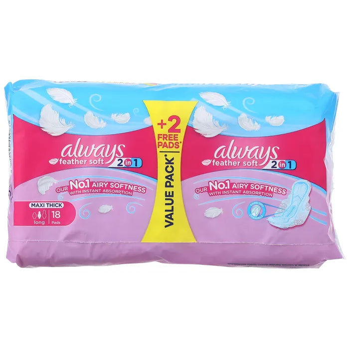 Always Feather Soft 2IN1 Long 18Pcs